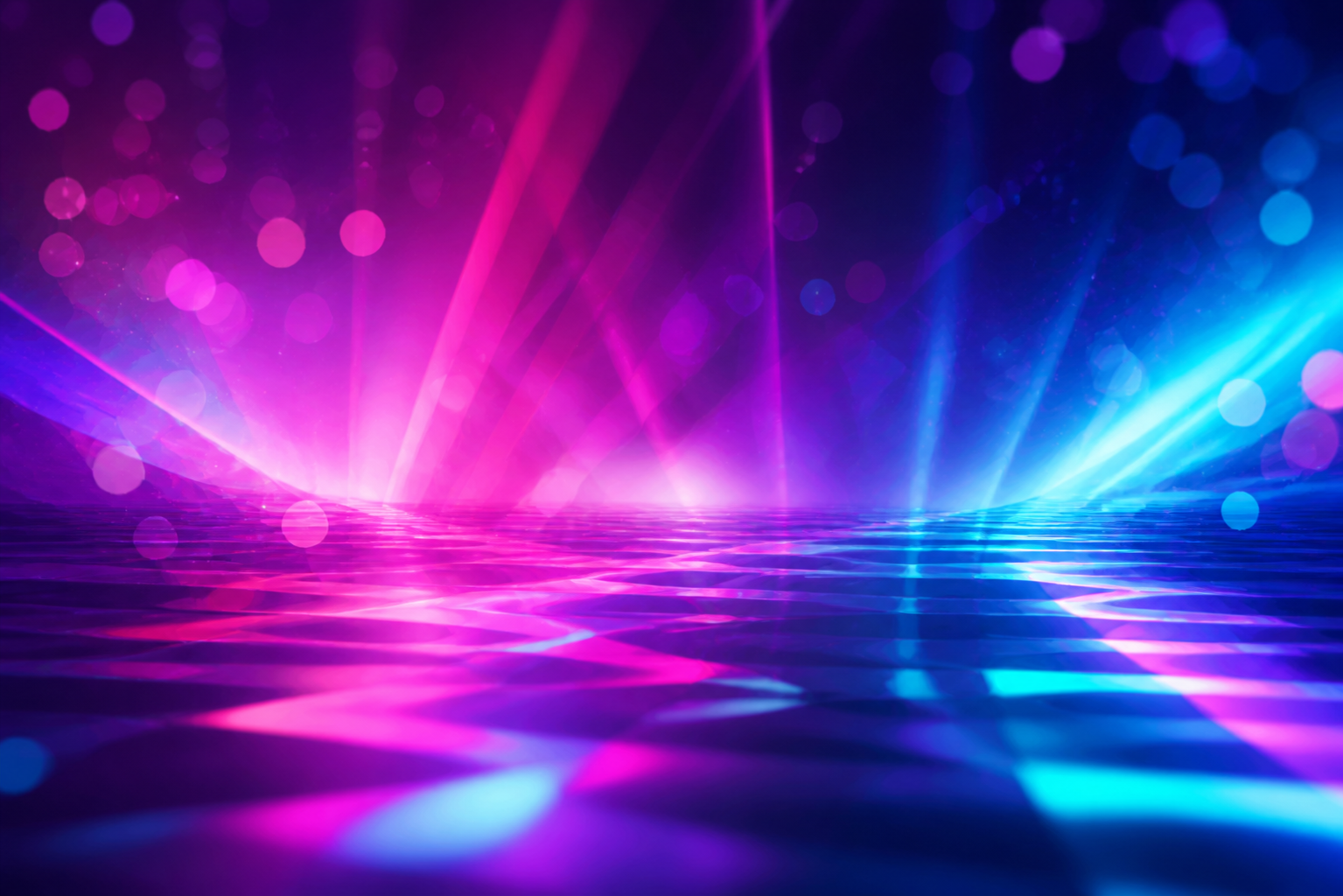 Visual astratto al neon